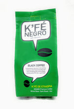 K'FE Negro - Ethiopian Sidamo Dark Roast Whole Bean Coffee - Premium Single Origin, Fair Trade, Fresh Roasted, Bold & Smooth Flavor - 8oz