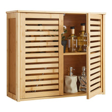 Bathroom Wall Cabinet, 2 Doors And Adjustable Shelf With 3 Height Levels, Over The Toilet Storage Medicine Cabinet Wall Mounted, Hanging Organizer With Shelves For Laundry Room Kitchen Restroom