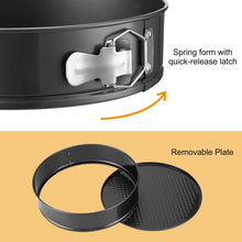 3Pcs Per Set Non-stick Springform Cake Pan Leakproof 9in 10in 11in Bakeware Pan With Removable Bottom