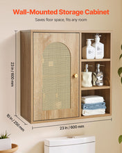 Bathroom Wall Cabinet, Door And Adjustable Shelf With 5 Height Levels, Over The Toilet Storage Medicine Cabinet Wall Mounted, Hanging Organizer With Shelves For Laundry Room Kitchen Restroom