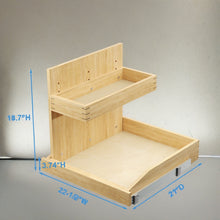 Under Sink Organizers And Storage 22  W X 21  D, 2 Tier Pull Out Cabinet Organizer With Hard Close, Adjustable Pull Out Cabinet Organizer With U Bracket For Bathroom Kitchen Left