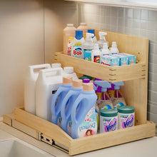 Under Sink Organizers And Storage 22   W X 21  D, 2 Tier Pull Out Cabinet Organizer With Hard Close, Adjustable Pull Out Cabinet Organizer With U Bracket For Bathroom Kitchen Right