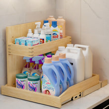 Under Sink Organizers And Storage 22  W X 21  D, 2 Tier Pull Out Cabinet Organizer With Hard Close, Adjustable Pull Out Cabinet Organizer With U Bracket For Bathroom Kitchen Left
