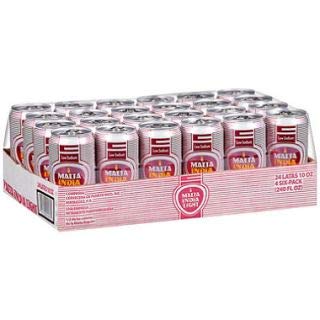 Malta India Light - Puerto Rico's Famous Malt Beverage - 8 0z Cans (Count of 24) Master Box