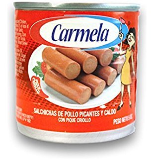 Carmela Salchichas Con Pique/chicken Sausage in Hot Spice (Pack of 8)